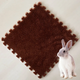 Alfombrillas encajables de peluche 30 x 30 cm para jaulas de roedores, 1 unidad / marrón - ZONLIDOOG