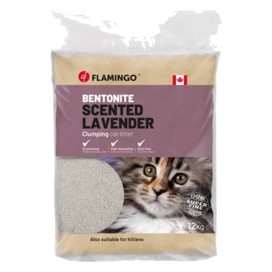Arena aglomerante 12Kg con polvos talco para gatos
