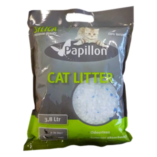 Arena de sílice 3,8 litros Papillon para gatos