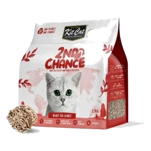 Arena para gatos aglomerante de té negro Kit Cat 2nd Chance