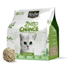 Arena para gatos aglomerante de té verde Kit Cat 2nd Chance
