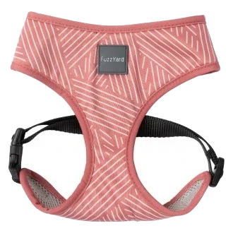 Arnés para perros FuzzYard Thornbury Brick Red de licra
