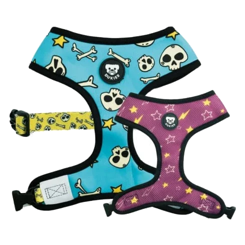 Arnés reversible Dukier Calaveras para perros