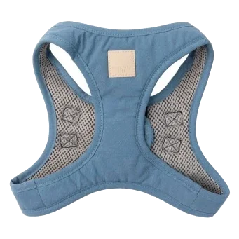 Arnés step-in para perro de algodón FuzzYard Life French Blue