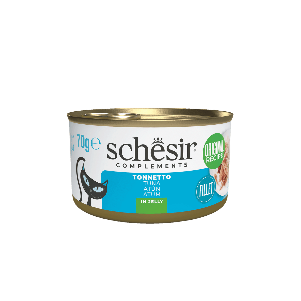 Schesir Lata atun 70 gr gelatina para gatos