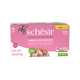 Schesir Latas Multipack Atún con jamón 6x50gr alimento completo para gatos