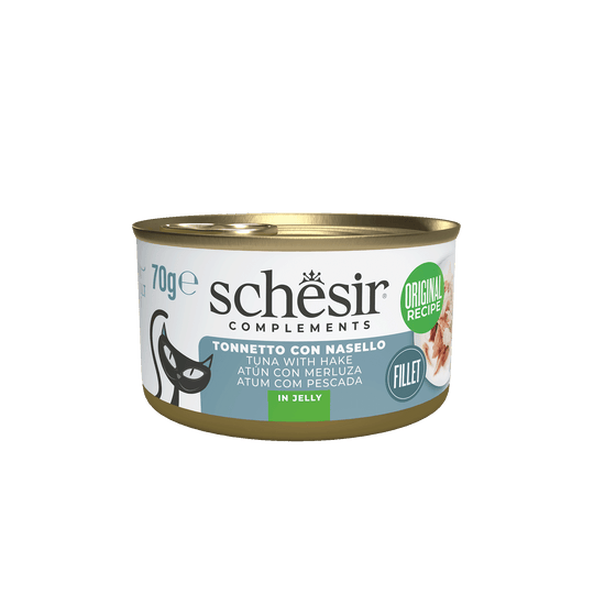 Schesir Lata Atún y merluza 70 g para gatos