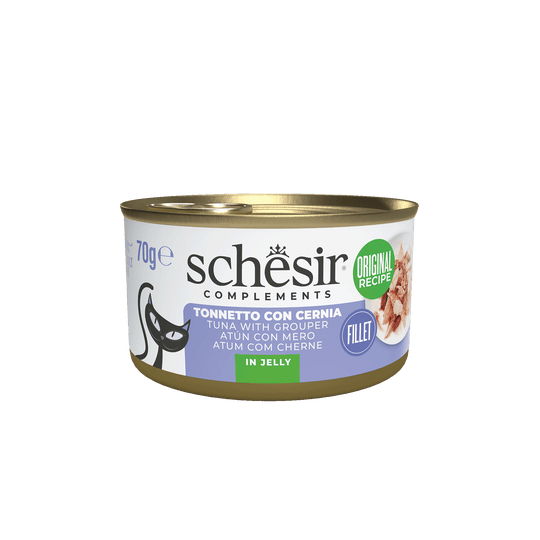 Schesir Lata Atún con Mero 70 gr para gatos