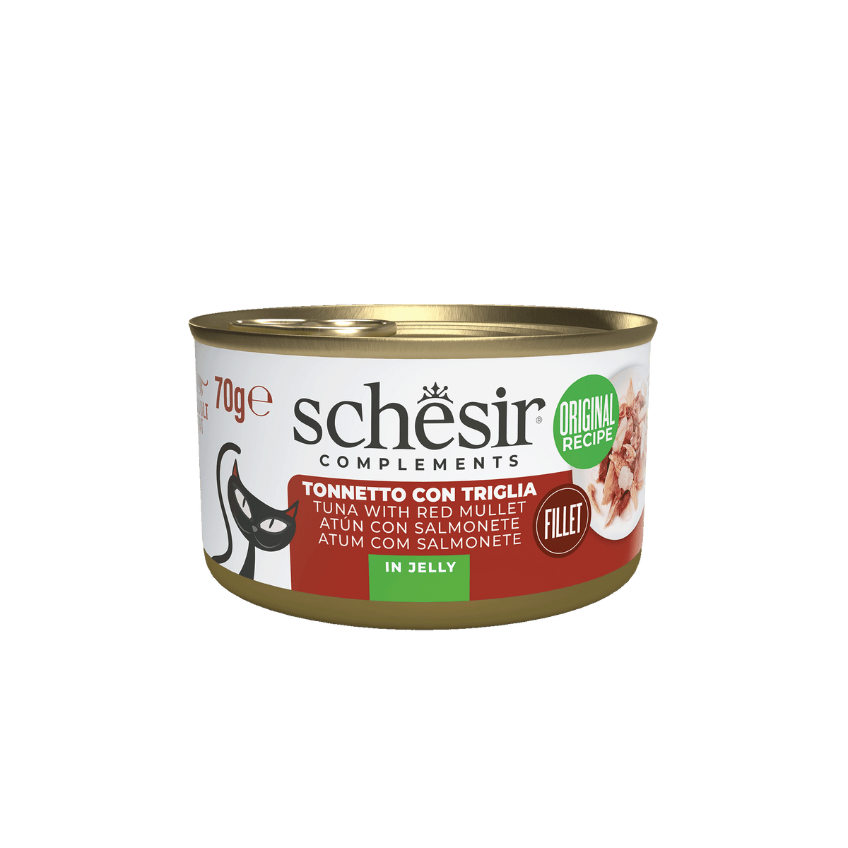 Schesir Lata Atún con Salmonete 70 g para gatos