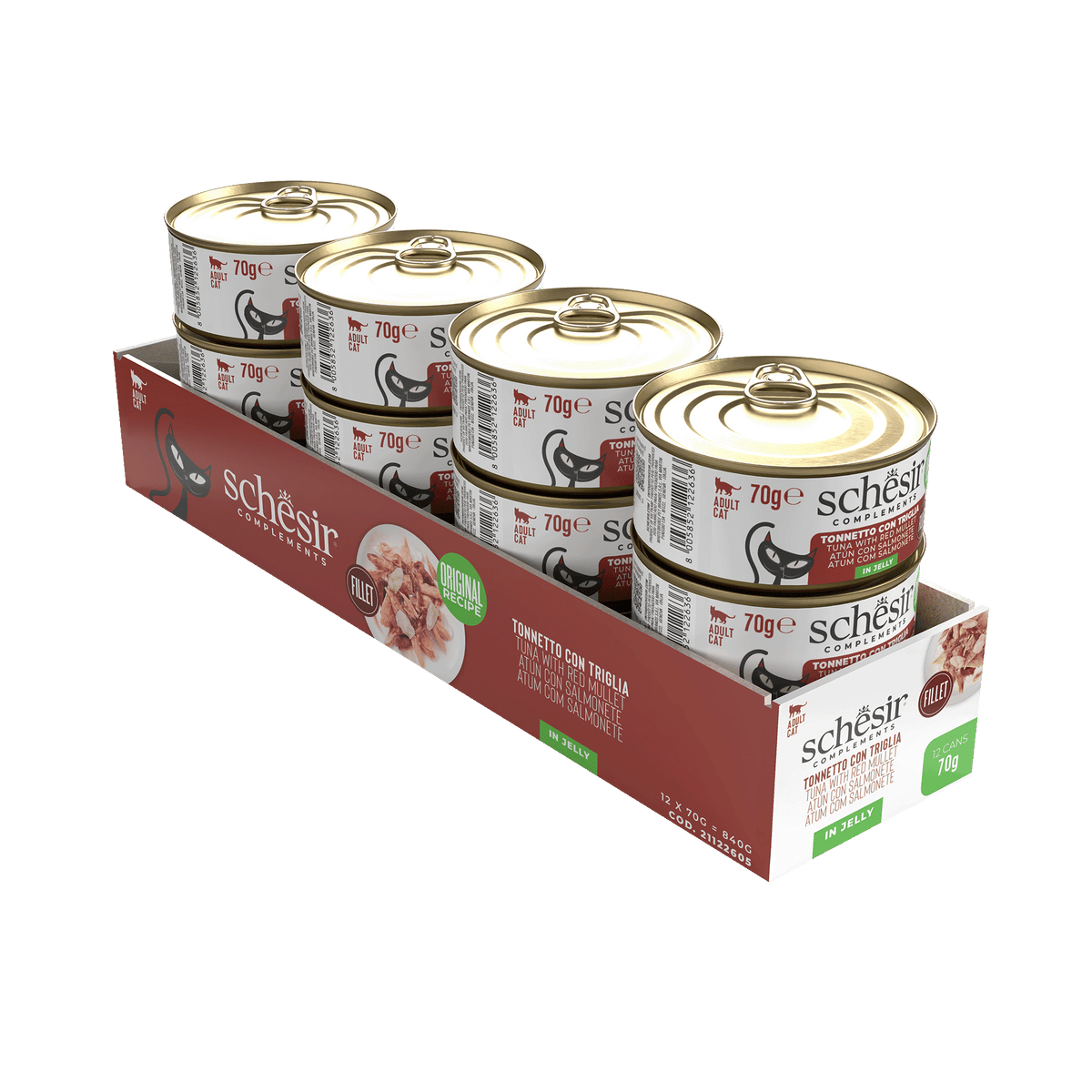 Schesir Lata Atún con Salmonete 70 g para gatos - imagen 2