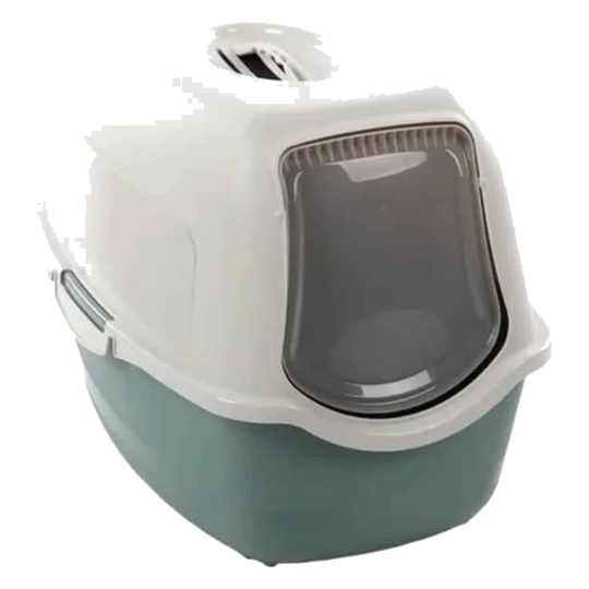 Bandeja tapada para gato lexie verde