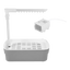 Bañera con ducha automática para pájaros gris pequeña con bomba USB