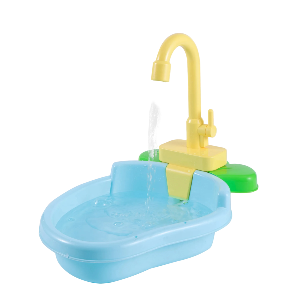 Bañera con grifo automático para loros y periquitos, a pilas, azul - ZONLIDOOG