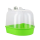 Baño colgante con cúpula para canarios y periquitos, verde