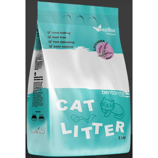 Bentonita Papillon 5 l aroma lavanda para gatos