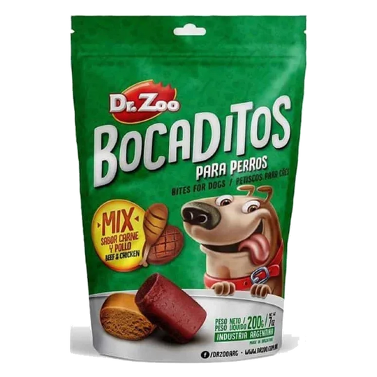 Bocaditos mix Dr. Zoo 50 g, snack para perros