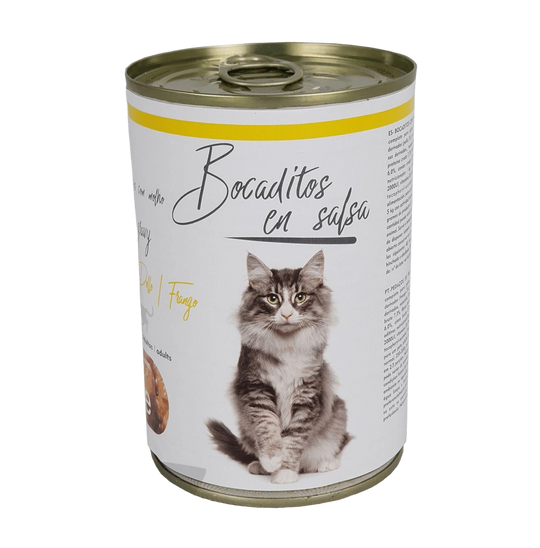 Bocaditos en Salsa Sabor Pollo para Gatos (415 g)