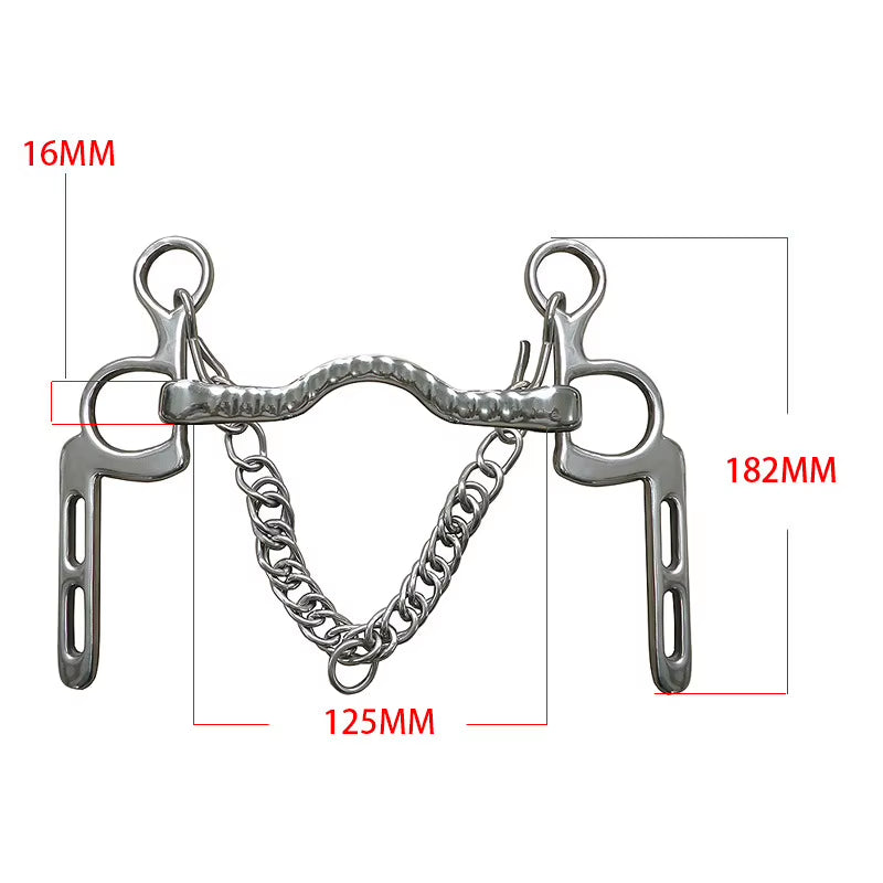 Bocado de acero inoxidable para caballo, varios modelos - vista 11