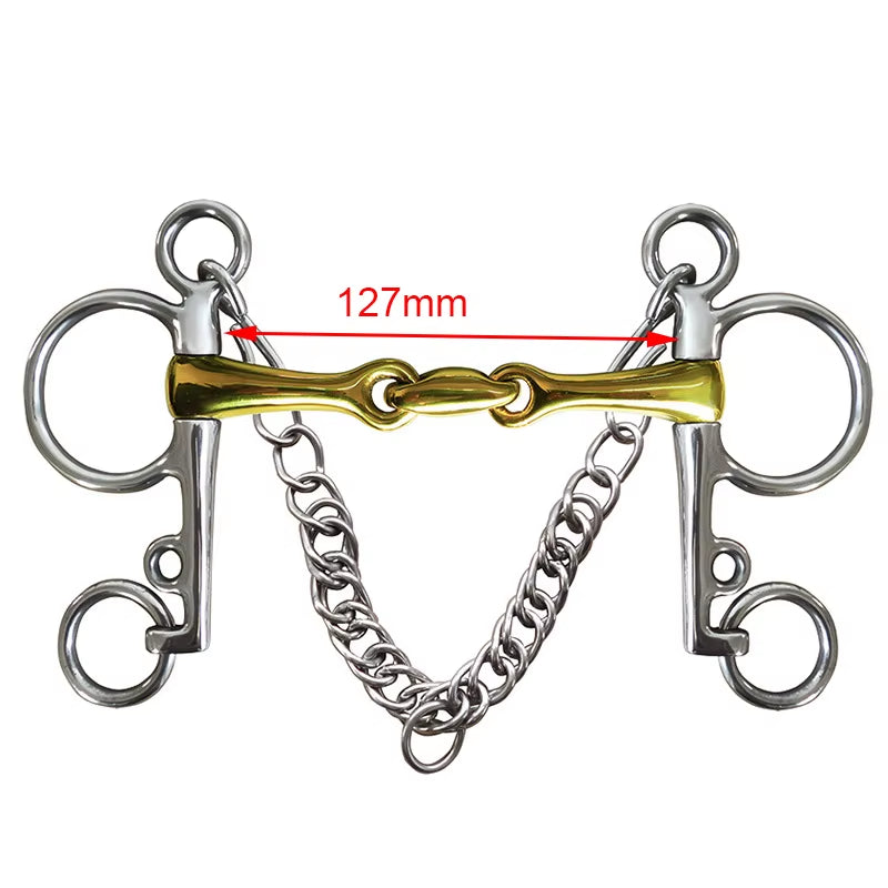Bocado de acero inoxidable para caballo, varios modelos - vista 15