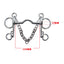 Bocado de acero inoxidable para caballo, varios modelos - vista 8