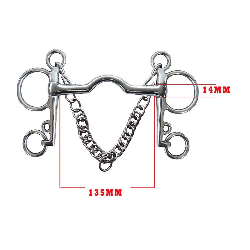 Bocado de acero inoxidable para caballo, varios modelos - vista 8