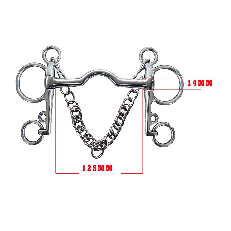 Bocado de acero inoxidable para caballo, varios modelos - vista 9