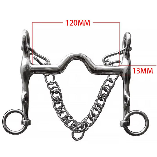 Bocado de acero inoxidable para caballo, varios modelos