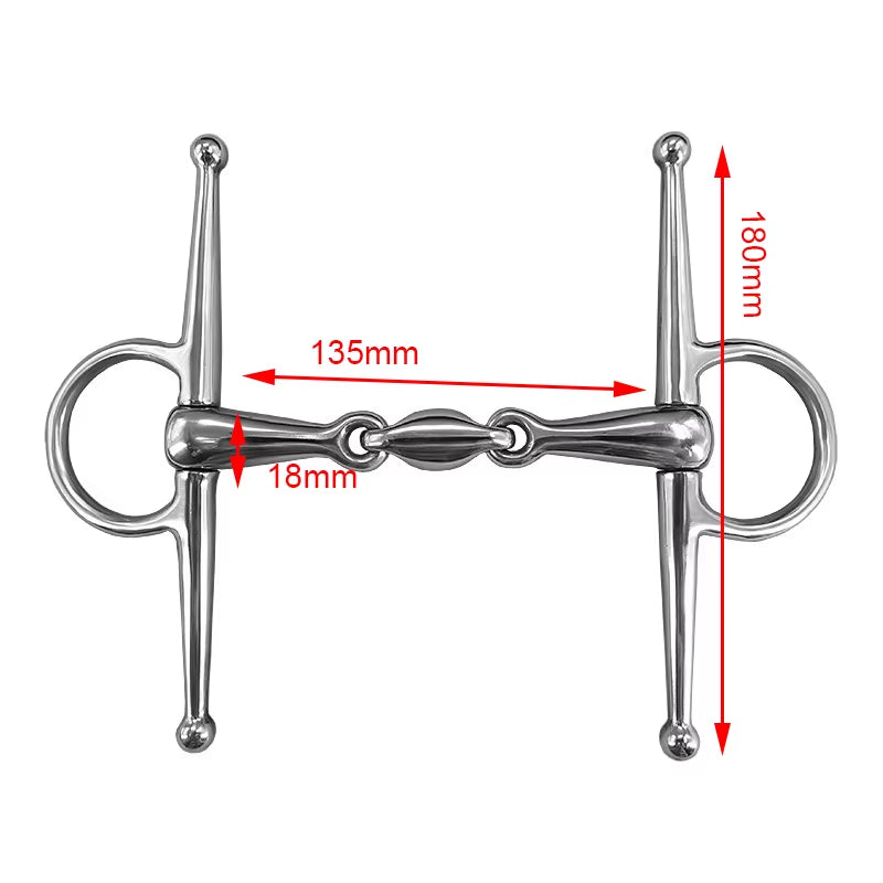 Bocado de olivas de acero inoxidable para caballo - vista 8