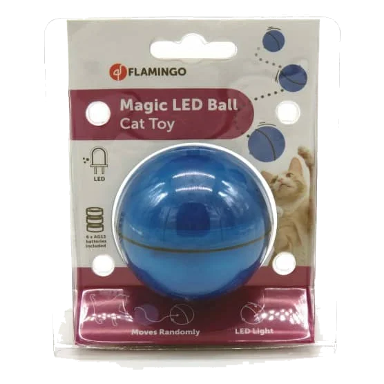 Bola mágica para gato electrónica color azul