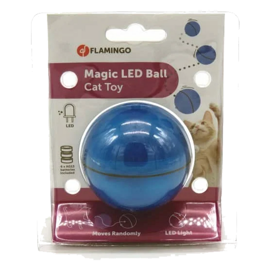 Bola mágica para gato electrónica color azul