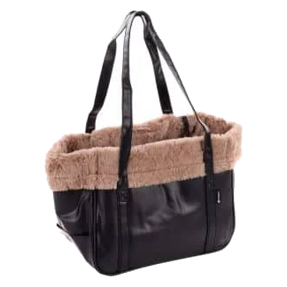 Bolsa de transporte Armando negra Flamingo para perros hasta 6 kg