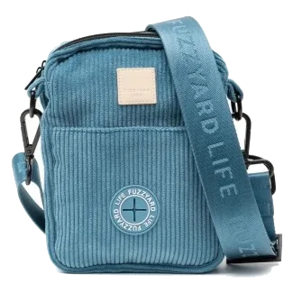 Bolso de paseo para perros de pana FuzzYard Life French Blue