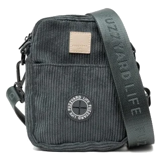 Bolso de paseo para perros de pana FuzzYard Life Slate Grey