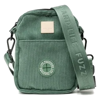 Bolso de paseo para perros de pana FuzzYard Life Myrtle Green