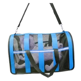 Bolso de transporte de lona y rejilla 48 x 27 x 27 cm para perros