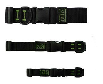 Collares Bub’s negros en sus distintas tallas — imagen del catálogo
