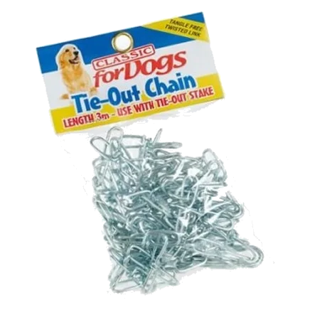 Cadena de exterior Classic Tie-out para perros, 3 y 4,5 m