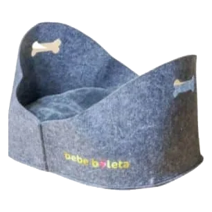 Cama Bebe Boleta con asa para perros y gatos, 51 x 39 x 29 cm