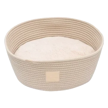 Cama cesta de cuerda para gatos FuzzYard Life Sandstone