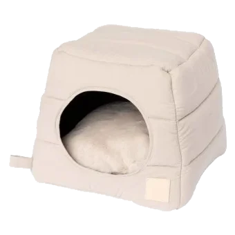 Cama cueva para gatos de algodón FuzzYard Life Sandstone