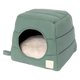 Cama cueva para gatos de algodón FuzzYard Life Myrtle Green