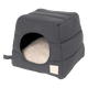 Cama cueva para gatos de algodón FuzzYard Life Slate Grey