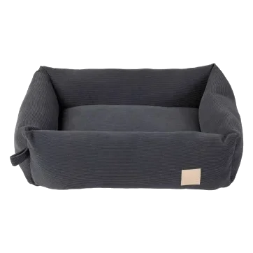 Cama para perro de pana FuzzYard Life Slate Grey