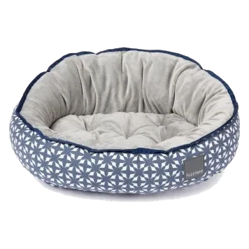 Cama reversible ovalada para perros FuzzYard Porto