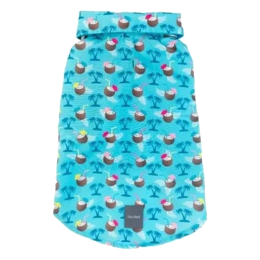 Camisa hawaiana para perros FuzzYard Blue Oasis