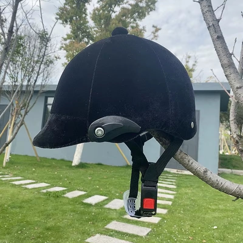 Casco de equitación clásico de terciopelo, ajustable - vista 2