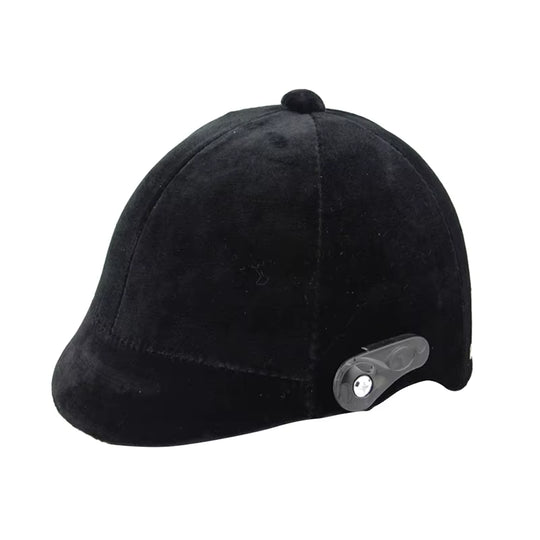 Casco de equitación clásico de terciopelo, ajustable