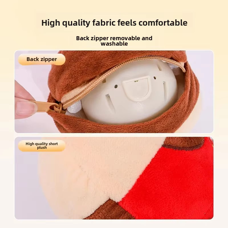 Cerdito de peluche saltarín con sonido para perros, recargable, vista de detalle 1