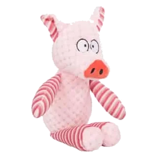 Cerdo Happy de peluche para perros, 34 cm