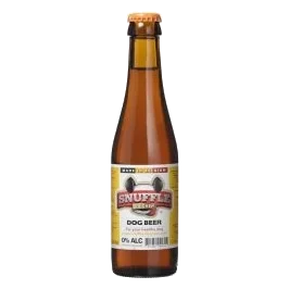 Cerveza sin alcohol Snuffle para perros — pollo o pollo y buey, 25 cl